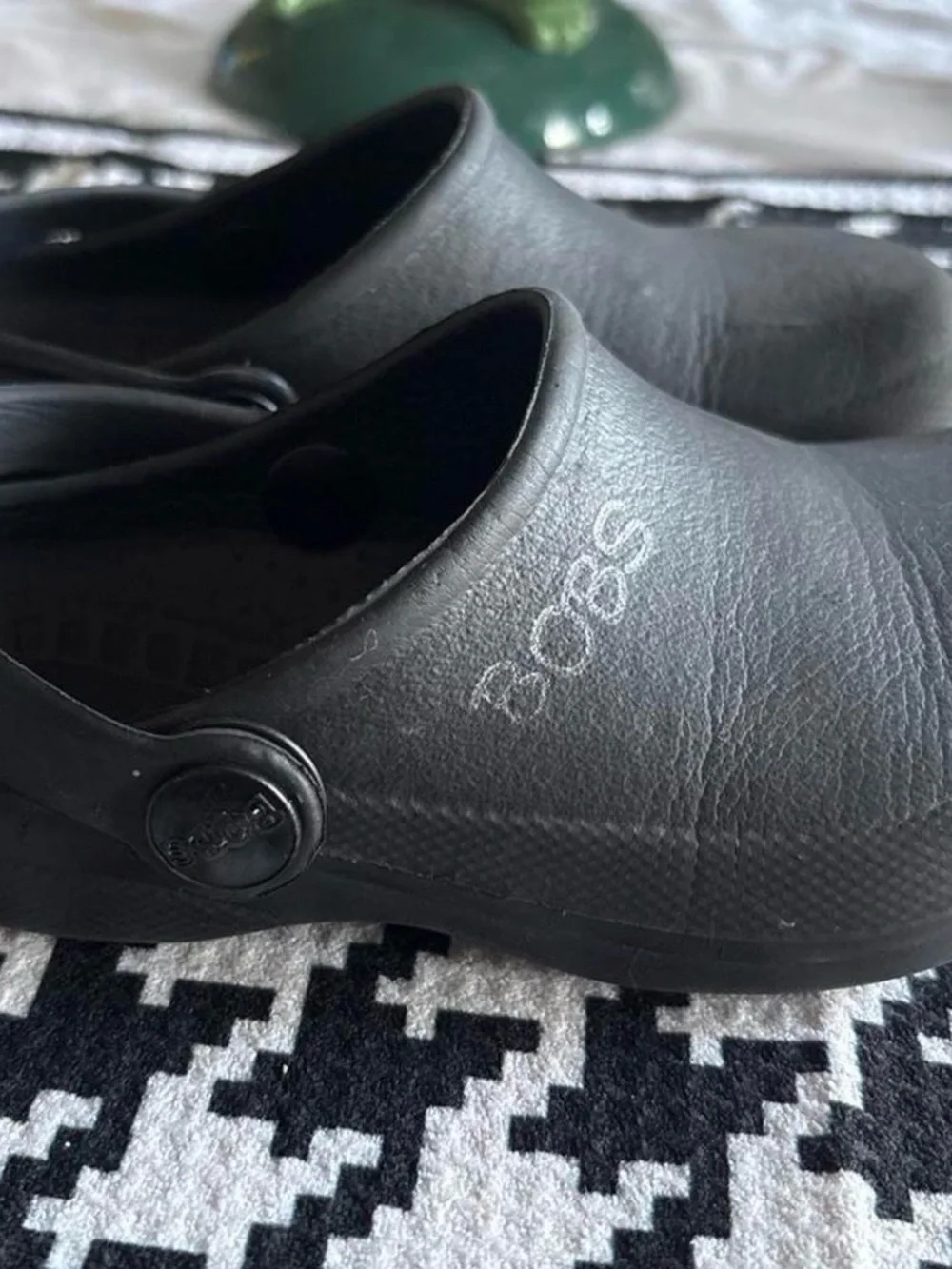 Bogs Men's Black Slip-On Clogs with Heel Strap